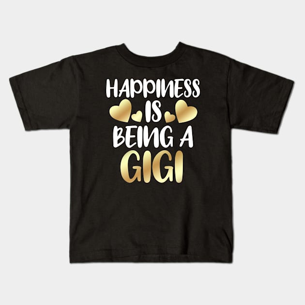 Happiness Is Being A Gigi Kids T-Shirt by Dhme